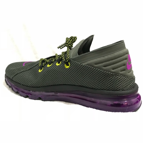 Nike Air Max Flair Men's Running Shoes Grey/Purple - Picture 4 of 7
